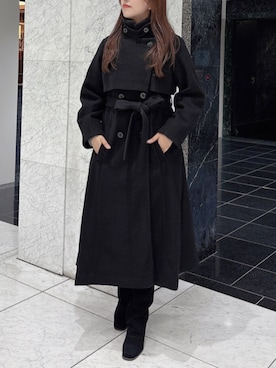 「アイテム（トレンチコート）」を使った、airiさん（レディース・160cm）の秋コーディネート