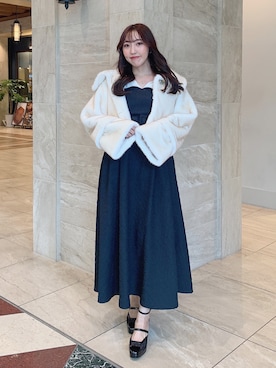 「dazzlin（ダズリン）のアイテム（その他アウター）」を使った、airiさん（レディース・160cm）の秋コーディネート