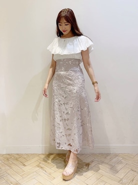 「アイテム（サンダル、その他）」を使った、airiさん（レディース・159cm）の夏コーディネート