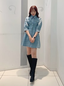 ジップシェイプミニシャツワンピース｜ダズリン（dazzlin