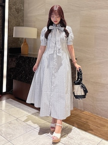 POLOBCSコラボ】コルセットスウィッチングシャツワンピース