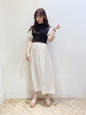 「アイテム（サンダル、その他）」を使った、airiさん（レディース・159cm）の春コーディネート