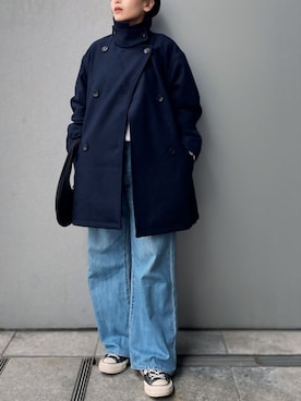 「Ungrid（アングリッド）のアイテム（その他アウター）」を使った、上園揚子さん（レディース・150cm）の秋コーディネート