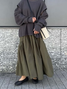 フェイクレザーコンビショルダーバッグ｜アングリッド（Ungrid