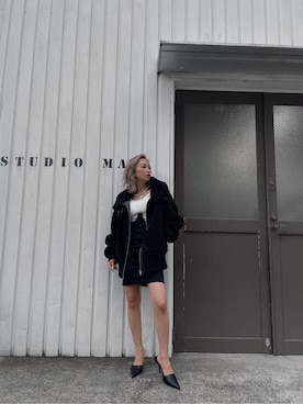 「GYDA（ジェイダ）のアイテム（テーラードジャケット）」を使った、honokaさん（レディース・151cm）の秋コーディネート