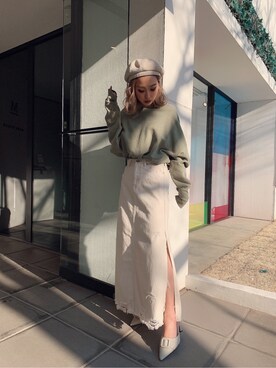 honokaさん（レディース・151cm）の冬コーディネート