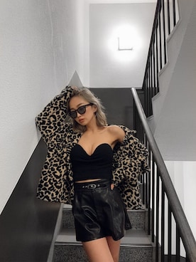 「GYDA（ジェイダ）のアイテム（テーラードジャケット）」を使った、honokaさん（レディース・151cm）の秋コーディネート