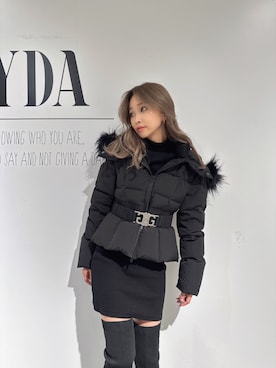 「GYDA（ジェイダ）のアイテム（その他シューズ）」を使った、honokaさん（レディース・151cm）の秋コーディネート