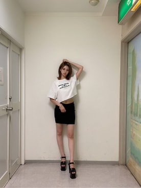 「GYDA（ジェイダ）のアイテム（ブレスレット）」を使った、reinaさん（レディース・162cm）の夏コーディネート