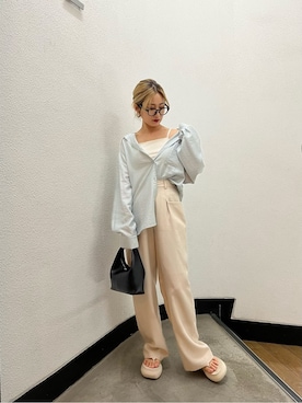 田澤眞梨亜さん（レディース・154cm）の春コーディネート