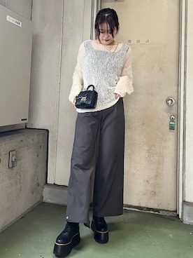 清水夢乃さん（レディース・166cm）の秋コーディネート