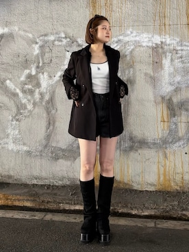 清水夢乃さん（レディース・166cm）の春コーディネート