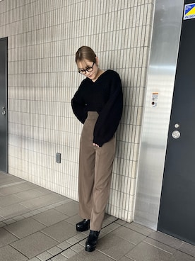 清水夢乃さん(レディース・166cm)の冬コーディネート