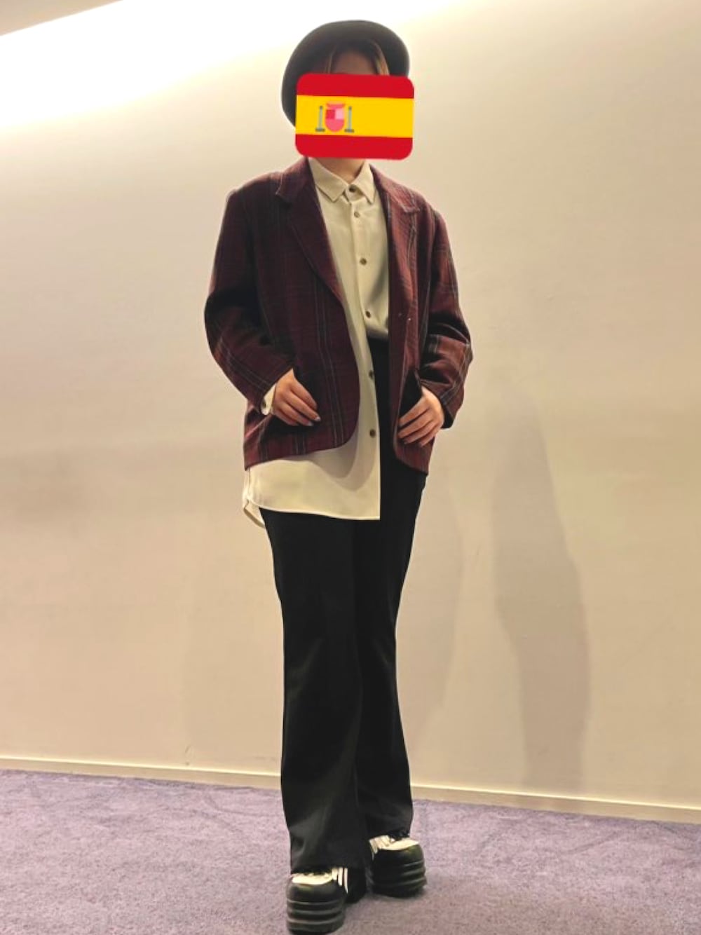 「宝塚、宝塚観劇、観劇コーデ、キレイめ」｜「YOSUKEのアイテム（その他シューズ、ブラック系）」を使った、SHIHOさん（骨格ウェーブ・レディース・154cm）の冬コーディネートの1枚目の写真