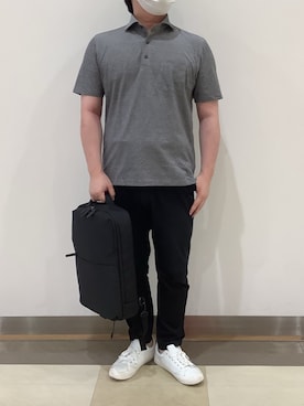 「アイテム（バックパック/リュック）」を使った、SHIRTS PLAZA 福岡イオンモール店さん（メンズ・172cm）の夏コーディネート