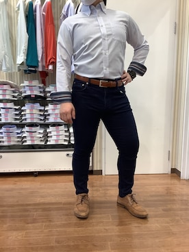 「ビジネスシャツ」｜SHIRTS PLAZA 福岡イオンモール店さん（メンズ・165cm）の夏コーディネート