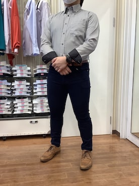 「黒シャツ」｜SHIRTS PLAZA 福岡イオンモール店さん（メンズ・171cm）の夏コーディネート