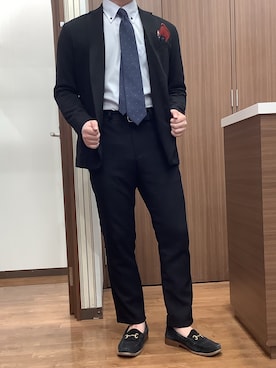 「アイテム（フォーマルスーツ/小物）」を使った、SHIRTS PLAZA 福岡イオンモール店さん（メンズ・171cm）の秋コーディネート