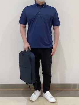 「アイテム（バックパック/リュック）」を使った、SHIRTS PLAZA 福岡イオンモール店さん（メンズ・172cm）の夏コーディネート