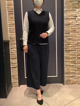 「アイテム（ビジネスシャツ）」を使った、BRICK HOUSE by Tokyo Shirts さいたま新都心コクーン店さん（レディース・170cm）の秋コーディネート