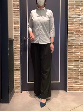 「TOKYO SHIRTS（トウキョウシャツ）のアイテム」を使った、BRICK HOUSE by Tokyo Shirts さいたま新都心コクーン店さん（レディース・170cm）の春コーディネート