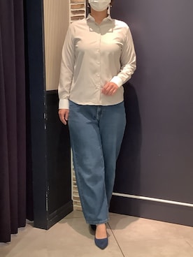「アイテム（ビジネスシャツ）」を使った、BRICK HOUSE by Tokyo Shirts さいたま新都心コクーン店さん（レディース・170cm）の秋コーディネート
