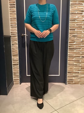 「アイテム（ニット/セーター）」を使った、BRICK HOUSE by Tokyo Shirts さいたま新都心コクーン店さん（レディース・170cm）の夏コーディネート