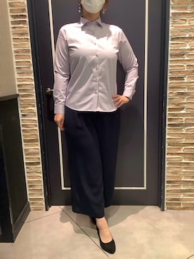 「アイテム（ビジネスシャツ）」を使った、BRICK HOUSE by Tokyo Shirts さいたま新都心コクーン店さん（レディース・170cm）の秋コーディネート