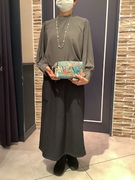 「アイテム（ポーチ）」を使った、BRICK HOUSE by Tokyo Shirts さいたま新都心コクーン店さん（レディース・163cm）の秋コーディネート