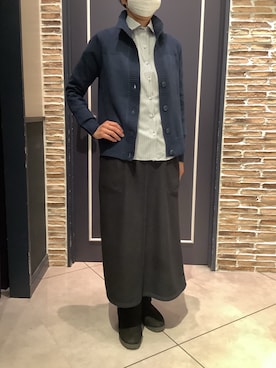 「アイテム（ビジネスシャツ）」を使った、BRICK HOUSE by Tokyo Shirts さいたま新都心コクーン店さん（レディース・164cm）の秋コーディネート