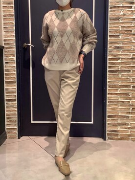 「ニット/セーター」｜BRICK HOUSE by Tokyo Shirts さいたま新都心コクーン店さん（レディース・154cm）の冬コーディネート