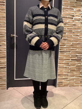 「モフモフニット」｜BRICK HOUSE by Tokyo Shirts さいたま新都心コクーン店さん（レディース・163cm）の冬コーディネート