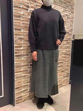 「ニット/セーター」｜BRICK HOUSE by Tokyo Shirts さいたま新都心コクーン店さん（レディース・164cm）の冬コーディネート