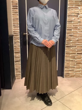 「刺繍」｜BRICK HOUSE by Tokyo Shirts さいたま新都心コクーン店さん（レディース・163cm）の夏コーディネート