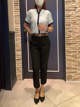 「TOKYO SHIRTS（トウキョウシャツ）のアイテム」を使った、BRICK HOUSE by Tokyo Shirts さいたま新都心コクーン店さん（レディース・153cm）の春コーディネート