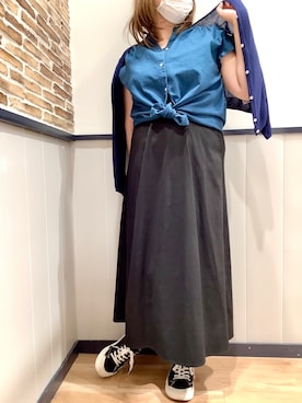 「涼しげ」｜BRICK HOUSE by Tokyo Shirts 横浜ららぽーと店さん（レディース・163cm）の春コーディネート