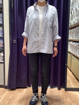 「夏シャツ」｜BRICK HOUSE by Tokyo Shirts 横浜ららぽーと店さん（レディース・160cm）の夏コーディネート