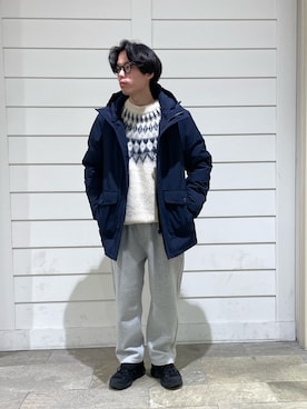 「ROSTER SOX（ロスターソックス）のアイテム（レッグウェア）」を使った、nabeさん（メンズ・168cm）の冬コーディネート