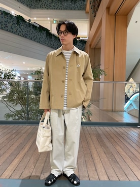 「GEVACO」｜「アイテム（ブルゾン）」を使った、nabeさん（メンズ・168cm）の春コーディネート