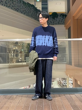 「GLOSTER（グロスター）のアイテム（ジャケット/アウター）」を使った、nabeさん（メンズ・168cm）の春コーディネート