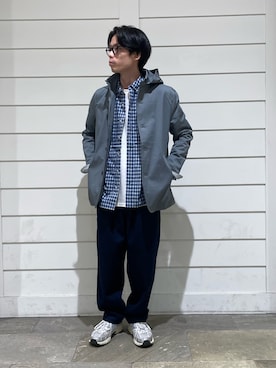 「GLOSTER（グロスター）のアイテム（ジャケット/アウター）」を使った、nabeさん（メンズ・168cm）の春コーディネート