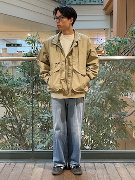 「GLOSTER（グロスター）のアイテム（ジャケット/アウター）」を使った、nabeさん（メンズ・168cm）の冬コーディネート
