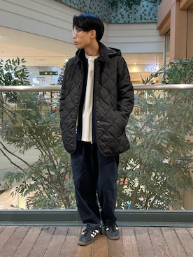 「アイテム（ダウンジャケット/コート）」を使った、nabeさん（メンズ・168cm）の冬コーディネート
