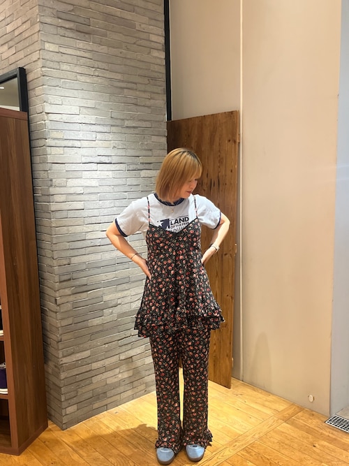 セール】カットフラワーキャミチュニックワンピース（チュニック
