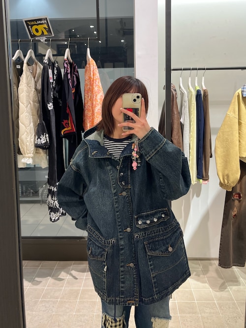 ANTI WARP /アンチワープ】デニムスモッグフーディジャケット（デニム