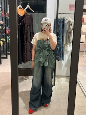 「大人カジュアルコーデ」｜「アイテム（帽子）」を使った、gnk93さん（レディース・163cm）の夏コーディネート