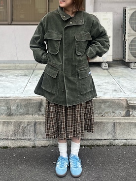 「アイテム（モッズコート）」を使った、gnk93さん（レディース・164cm）の秋コーディネート