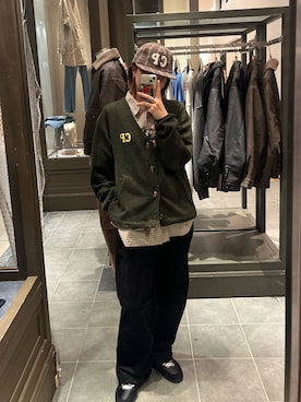 「CIAOPANIC（チャオパニック）のBIGポケットチェックシャツ（シャツ/ブラウス）」を使った、gnk93さん（レディース・164cm）の秋コーディネート