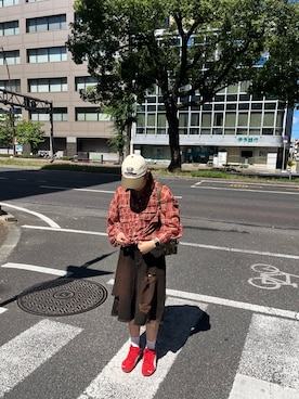 「アイテム（バッグ）」を使った、gnk93さん（レディース・163cm）の夏コーディネート
