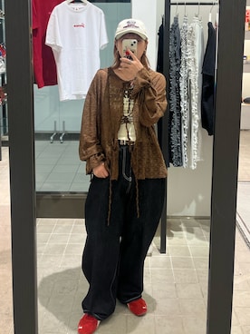 「CIAOPANIC（チャオパニック）のアイテム（帽子）」を使った、gnk93さん（レディース・164cm）の秋コーディネート